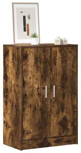 Botník kouřový dub 60 x 35 x 92 cm kompozitní dřevo