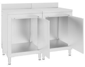 Gastro pracovní stůl se skříňkou 120 x 60 x 96 cm nerezová ocel