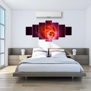 Moderní obraz růžové abstrakce (210x100 cm)