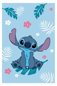 Jerry Fabrics Dětská fleecová deka Lilo a Stitch Blue 100x150 cm