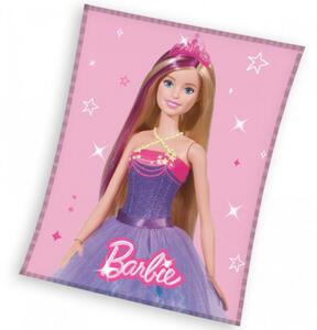 Carbotex Dětská fleecová deka Barbie princezna 150x200 cm