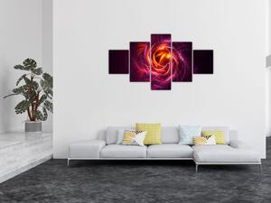 Obraz svítící moderní abstrakce (125x70 cm)