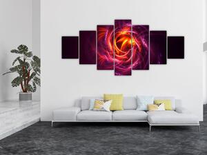 Obraz svítící moderní abstrakce (210x100 cm)