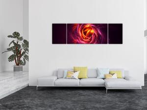 Obraz svítící moderní abstrakce (170x50 cm)