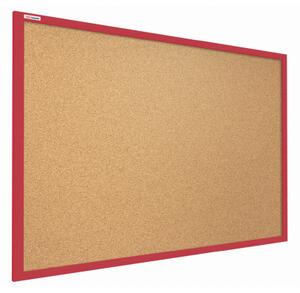 ALLBOARDS,Korková nástěnka v barevném dřevěném rámu 90x60 cm – Červená,TK96R