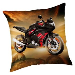 Jerry Fabrics Polštářek Motorka Red 40x40 cm