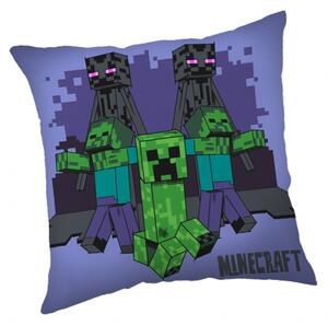 Jerry Fabrics Polštářek Minecraft Mobs coming for you 40x40 cm