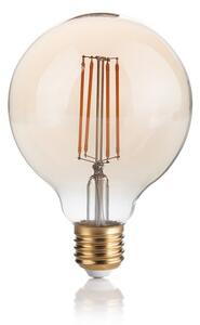 Ideal Lux 151717 LED žárovka E27 Vintage G95 4W/300lm 2200K jantarová, globe
