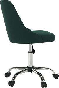 Tempo Kondela Designová kancelářská židle EDIZ, smaragdová/chrom