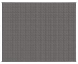 Zátěžová deka šedá 235 x 290 cm 11 kg textil