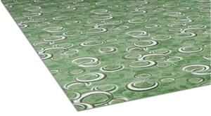 ITC Metrážový koberec Drops 24 BARVA: Zelená, ŠÍŘKA: 4 m