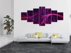 Abstraktní obraz křivek (210x100 cm)