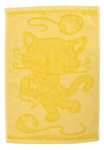 Profod Dětský ručník Cat yellow 30x50 cm