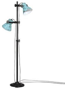 Stojací lampa 25 W modrá patina 25 x 25 x 90/140 cm E27