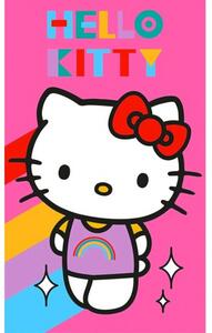 Carbotex Dětský ručník Hello Kitty Rainbow 30x50 cm