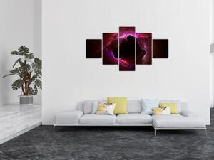 Obraz - abstrakce mraku (125x70 cm)