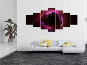 Obraz - abstrakce mraku (210x100 cm)