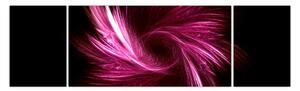 Obraz - růžová abstrakce (170x50 cm)