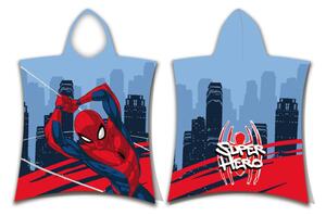 Jerry Fabrics Plážová osuška pončo Spider-man Super hero 50x115 cm