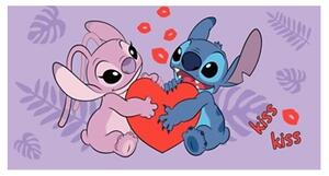 Jerry Fabrics Osuška Lilo a Stitch Kiss 70x140 cm