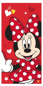 Jerry Fabrics Osuška Minnie Red heart 70x140 cm