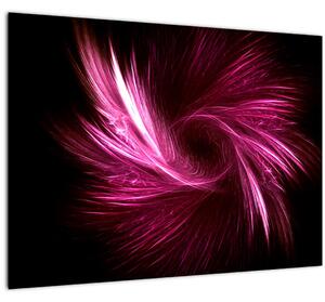 Obraz - růžová abstrakce (70x50 cm)