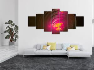 Obraz - abstrakce spirály (210x100 cm)