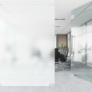 Okenní fólie matné pruhovaný design PVC