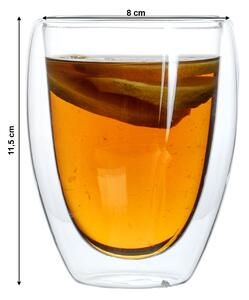 KONDELA Termo sklenice, set 2 ks, na vodu, 350 ml, HOTCOLD TYP 10