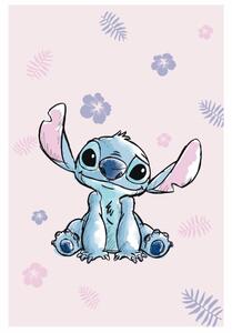 Jerry Fabrics Mikroflanelová deka Lilo a Stitch Pink 100x150 cm