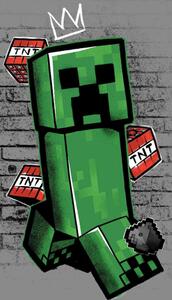 Jerry Fabrics Osuška Minecraft Metro Art Creeper 70x140 cm