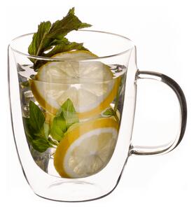 KONDELA Termo sklenice, set 2 ks, šálek na čaj, 350 ml, HOTCOLD TYP 12