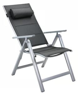 Zahradní polohovatelná židle / křesla Altessa Premium 2 ks - stříbrná
