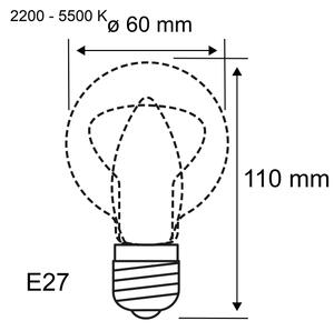 LED Stmívatelná žárovka FILAMENT E27/7,5W/230V 2200-5500K - Paulmann 29155