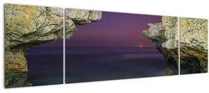 Obraz - mořský útes (170x50 cm)