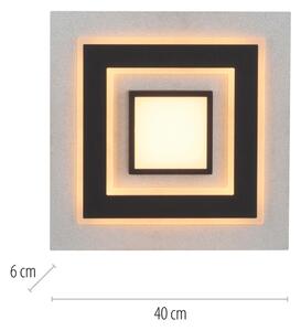 JUST LIGHT. 14439-21 - LED Stropní svítidlo CICHIO LED/18,5W/230V + LED/9W černá