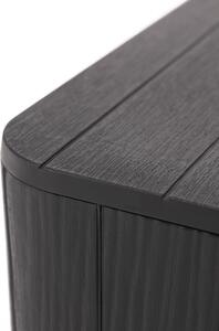 Tempo Kondela Zahradní úložný box / příruční stolek, černá, IBLIS