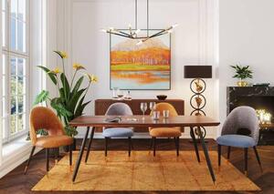 ŽIDLE, oranžová, černá, barvy zlata Ambia Home - Jídelní židle, Online Only