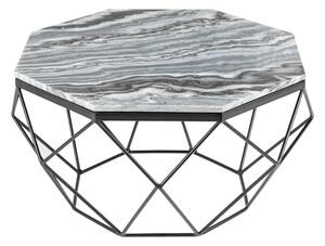 Invicta interior Konfenční stolek Diamond 70cm mramor, šedý 40394
