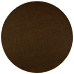 Hans Home | Kusový koberec Nasty 101154 Braun kruh, hnědá - 133x133 (průměr) kruh