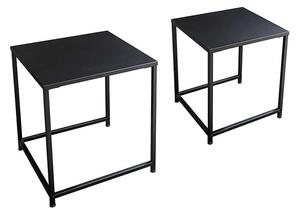 Invicta interior Konferenční stolek Dura Steel set 2ks 40cm, černý 43326