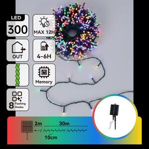 Aigostar - LED Solární ván řetěz 300xLED/8 funkcí 32m IP65 multicolor 1200 mAh