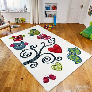 AYYILDIZ TEPPICHE Kusový koberec KIDS 420 White BARVA: Bílá, ROZMĚR: 80x150 cm