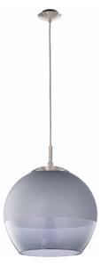 BRILAGI - LED Lustr na lanku RETRO GLASS 1xE27/60W/230V matný chrom/kouřová šedá