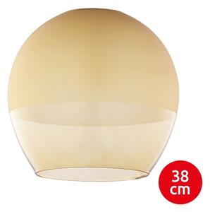 BRILAGI-LED Lustr na lanku RETRO GLASS 1xE27/60W/230V matný chrom/kouřová béžová