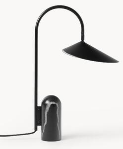 Velká nastavitelná stolní lampa's mramorovou podstavou Arum