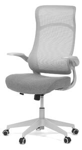Kancelářská židle, houpací mech., šedá MESH, plast. Kříž - KA-A182 GREY