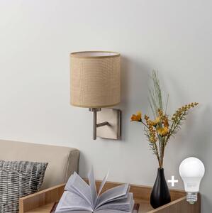 BRILAGI - LED Nástěnné svítidlo NUBILA 1xE27/60W/230V matný chrom/světle hnědá