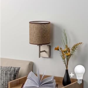 BRILAGI - LED Nástěnné svítidlo NUBILA 1xE27/60W/230V matný chrom/hnědá