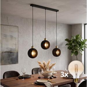 LED Lustr na lanku CUBUS 3xE27/60W/230V